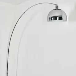 Baloca Lampadaire Chrome, Noir, 1 lumière