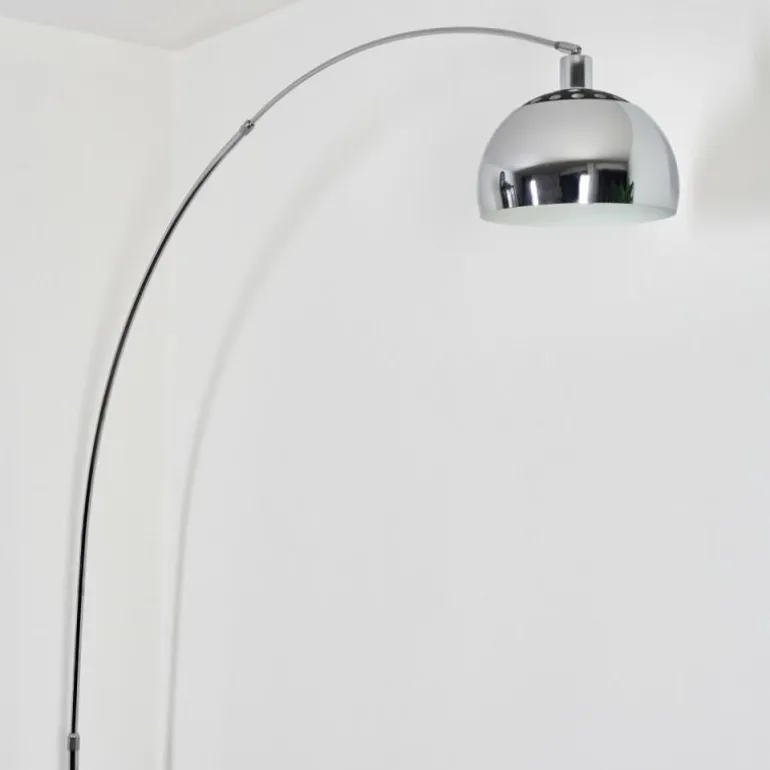 Baloca Lampadaire Chrome, Noir, 1 lumière