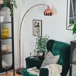 Baloca Lampadaire Cuivre, Noir, 1 lumière