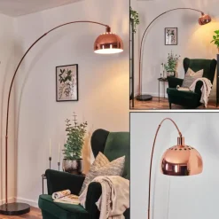 Baloca Lampadaire Cuivre, Noir, 1 lumière