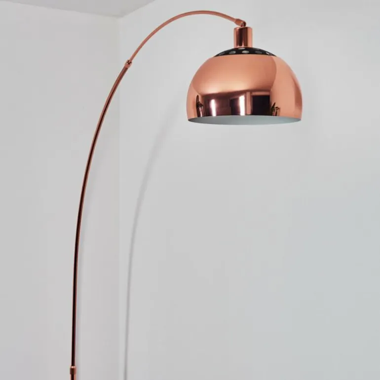Baloca Lampadaire Cuivre, Noir, 1 lumière