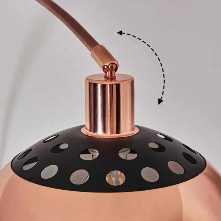 Baloca Lampadaire Cuivre, Noir, 1 lumière