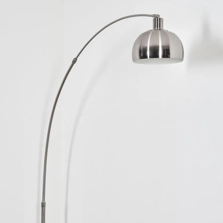 Baloca Lampadaire Nickel mat, Noir, 1 lumière