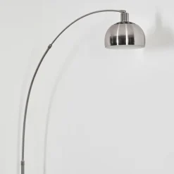 Baloca Lampadaire Nickel mat, Noir, 1 lumière