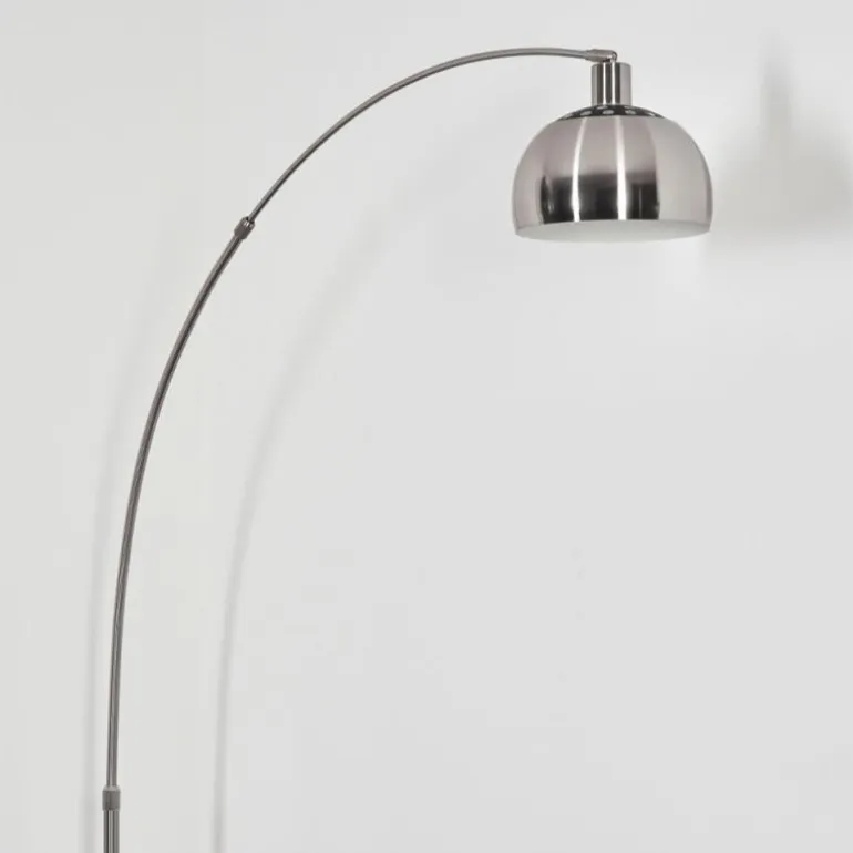 Baloca Lampadaire Nickel mat, Noir, 1 lumière