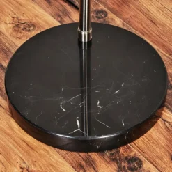Baloca Lampadaire Nickel mat, Noir, 1 lumière