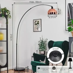 Baloca Lampadaire Noir, 1 lumière