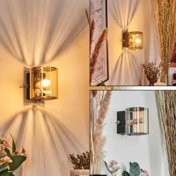 Bamako Luminaire Up & Down, Applique murale LED Noir, 1 lumière