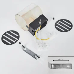 Bamako Luminaire Up & Down, Applique murale LED Noir, 1 lumière