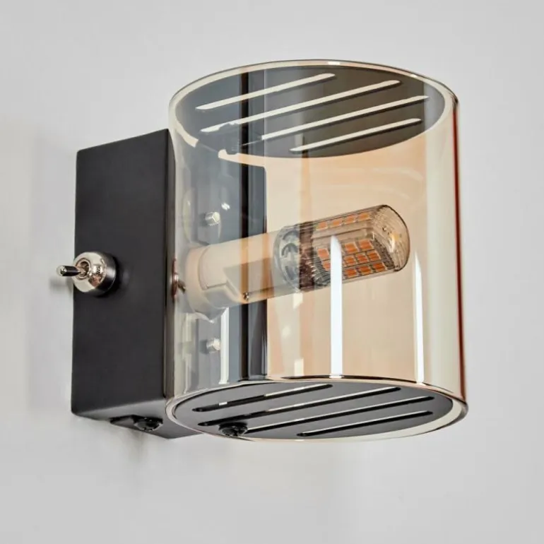 Bamako Luminaire Up & Down, Applique murale LED Noir, 1 lumière