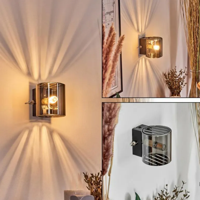Bamako Luminaire Up & Down, Applique murale LED Noir, 1 lumière