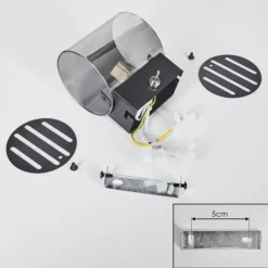 Bamako Luminaire Up & Down, Applique murale LED Noir, 1 lumière
