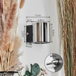 Bamako Luminaire Up & Down, Applique murale LED Noir, 1 lumière