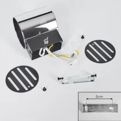 Bamako Luminaire Up & Down, Applique murale LED Noir, 1 lumière