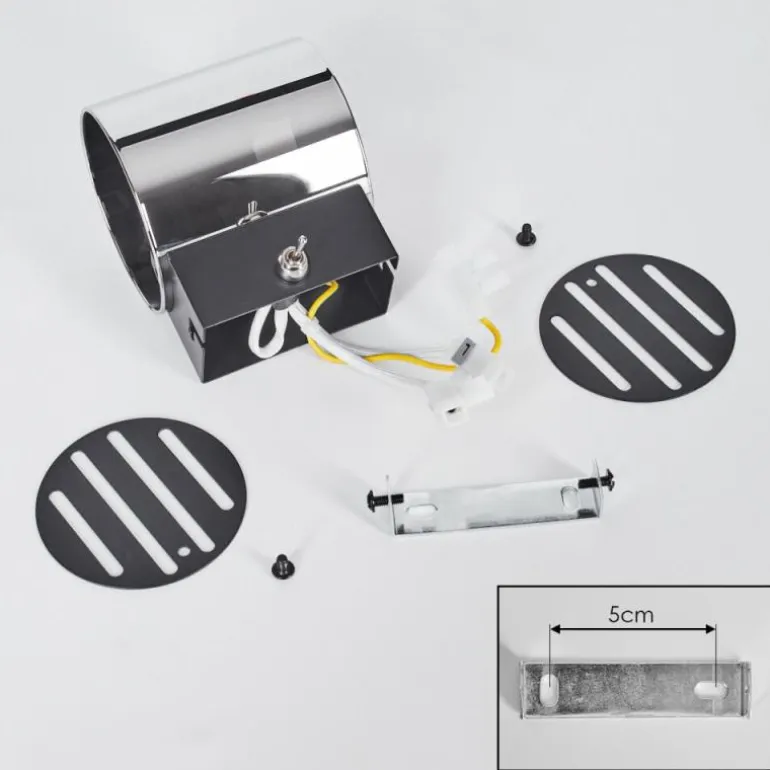 Bamako Luminaire Up & Down, Applique murale LED Noir, 1 lumière