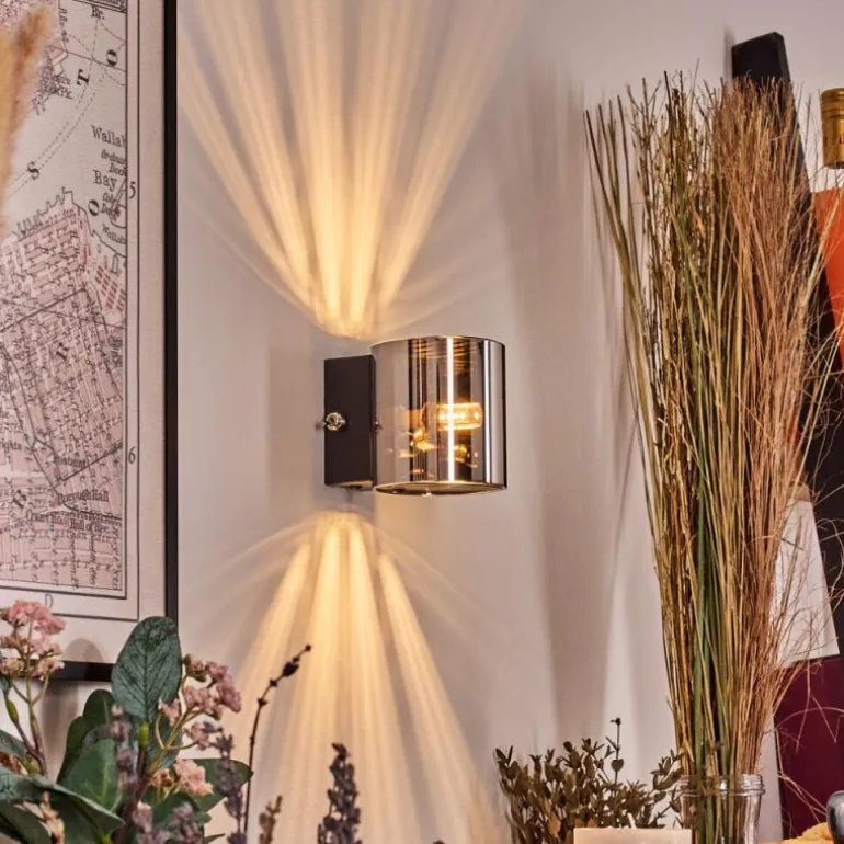Bamako Luminaire Up & Down, Applique murale LED Noir, 1 lumière
