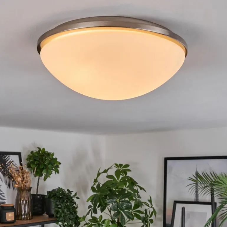 Banan Plafonnier, Spot de plafond Nickel mat, 2 lumières