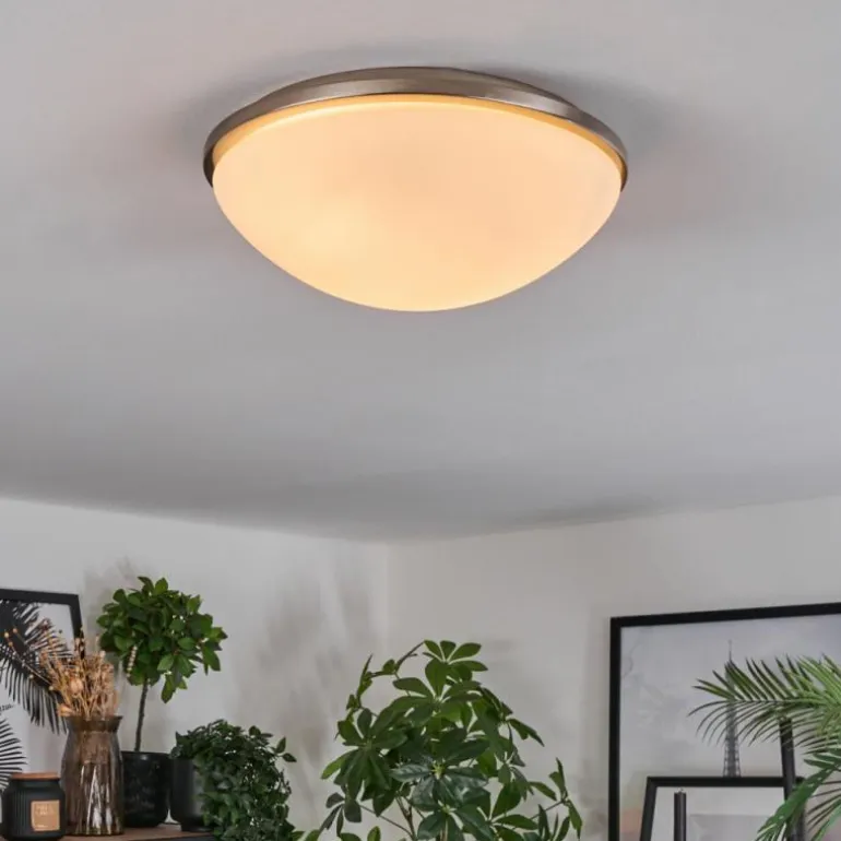 Banan Plafonnier, Spot de plafond Nickel mat, 2 lumières