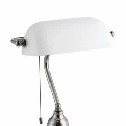 BANKER Lampe à poser Luminaires Eglo Nickel mat, 1 lumière