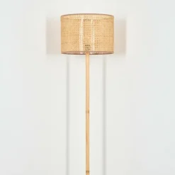 Barcos Lampadaire Écru, Noir, 1 lumière