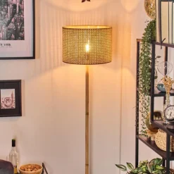 Barcos Lampadaire Écru, Noir, 1 lumière