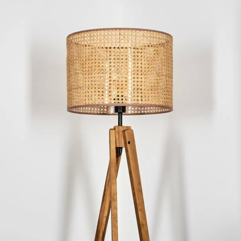 Barcos Lampadaire, Liseuse Écru, Noir, 1 lumière