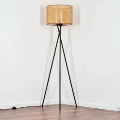 Barcos Lampadaire Noir, 1 lumière