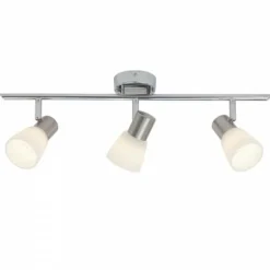 Barre de spots Brilliant Leuchten Janna Chrome, Blanc, 3 lumières