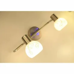 Barre de spots Brilliant Bona Blanc, 2 lumières