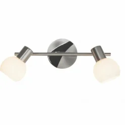 Barre de spots Brilliant Tiara Blanc, 2 lumières