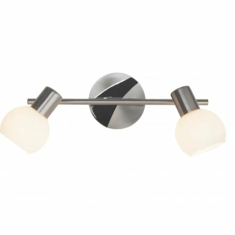 Barre de spots Brilliant Tiara Blanc, 2 lumières