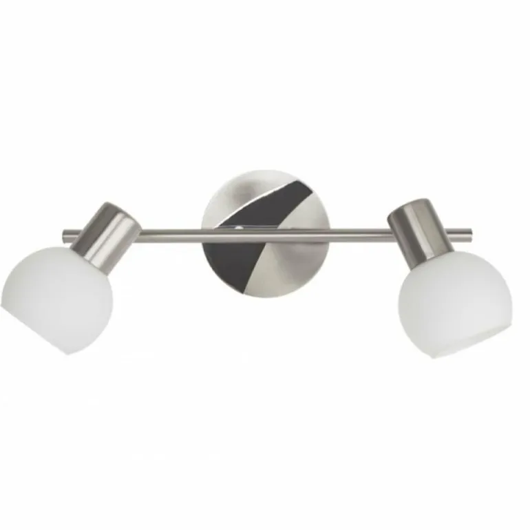 Barre de spots Brilliant Tiara Blanc, 2 lumières