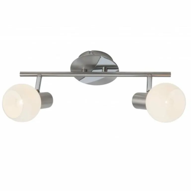 Barre de spots Brilliant Tiara Blanc, 2 lumières