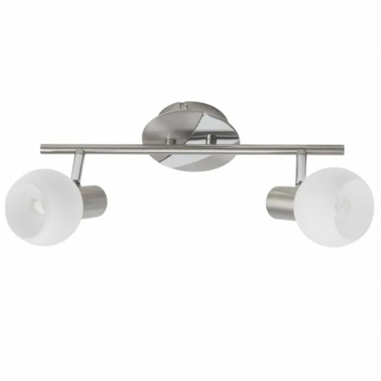 Barre de spots Brilliant Tiara Blanc, 2 lumières