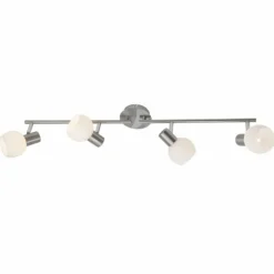 Barre de spots Brilliant Tiara Blanc, 4 lumières
