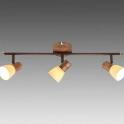 Barre de spots Brilliant Luca Cuivre, 3 lumières