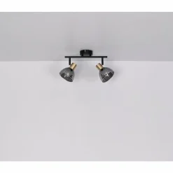 Barre de spots Globo KLERENA Noir, 2 lumières