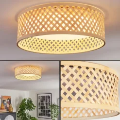 Barroco Plafonnier LED Écru, Blanc, 1 lumière