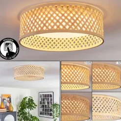 Barroco Plafonnier LED Écru, Blanc, 1 lumière