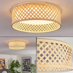 Barroco Plafonnier LED Écru, Blanc, 1 lumière