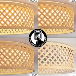 Barroco Plafonnier LED Écru, Blanc, 1 lumière