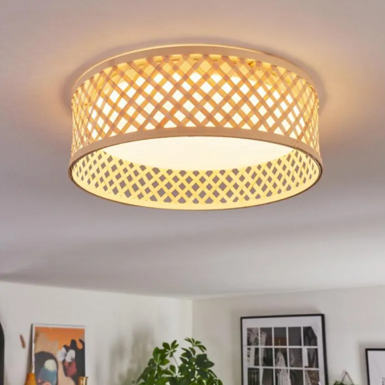 Barroco Plafonnier LED Écru, Blanc, 1 lumière