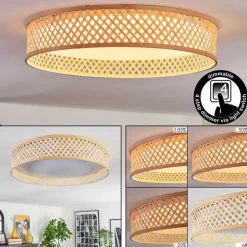 Barroco Plafonnier LED Écru, Blanc, 1 lumière