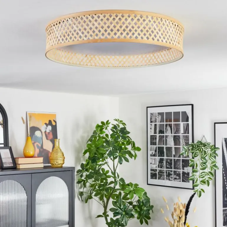Barroco Plafonnier LED Écru, Blanc, 1 lumière