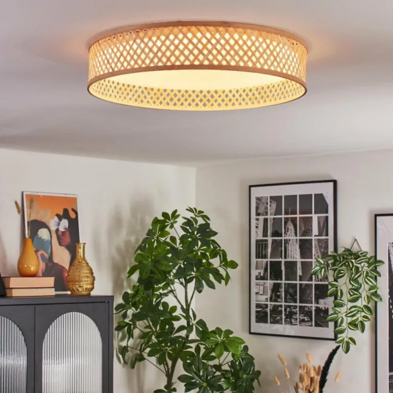 Barroco Plafonnier LED Écru, Blanc, 1 lumière