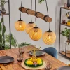 Basto Suspension, Boule lumineuse, Suspension Écru, Noir, 4 lumières