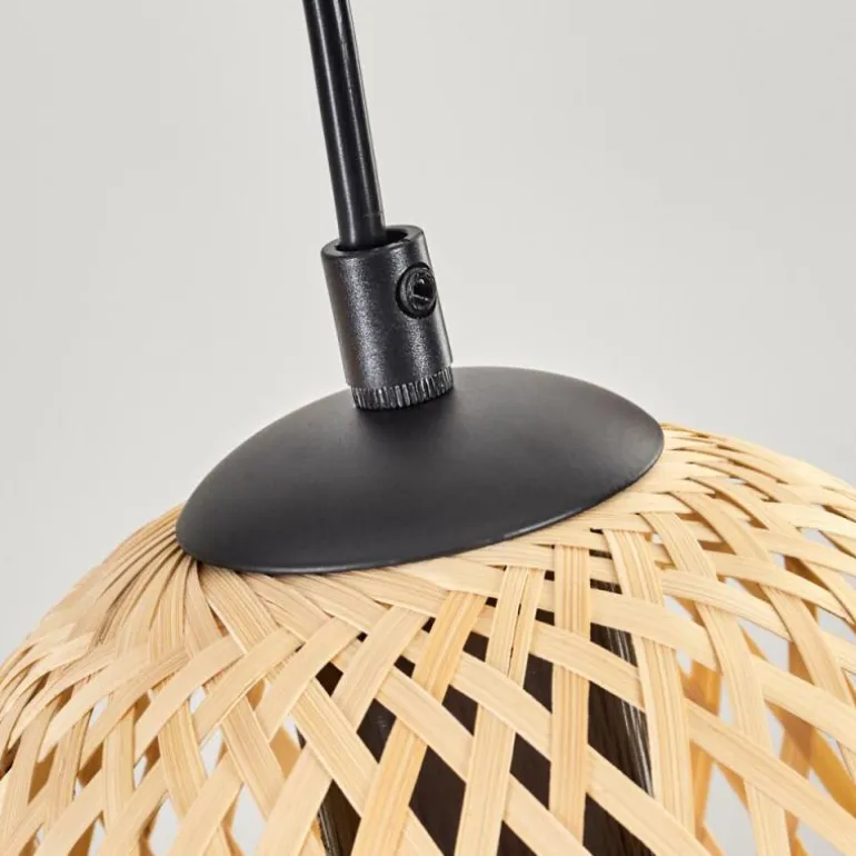 Basto Suspension, Boule lumineuse, Suspension Écru, Noir, 4 lumières