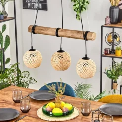 Basto Suspension, Boule lumineuse, Suspension Écru, Noir, 3 lumières