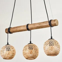 Basto Suspension, Boule lumineuse, Suspension Écru, Noir, 3 lumières