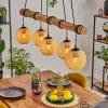 Basto Suspension, Suspension Écru, Noir, 5 lumières